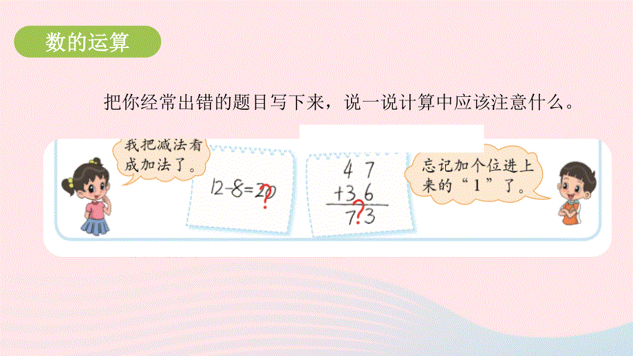 2022一年级数学下册 总复习第2课时 数与代数（数的运算1）课件 北师大版.pptx_第2页