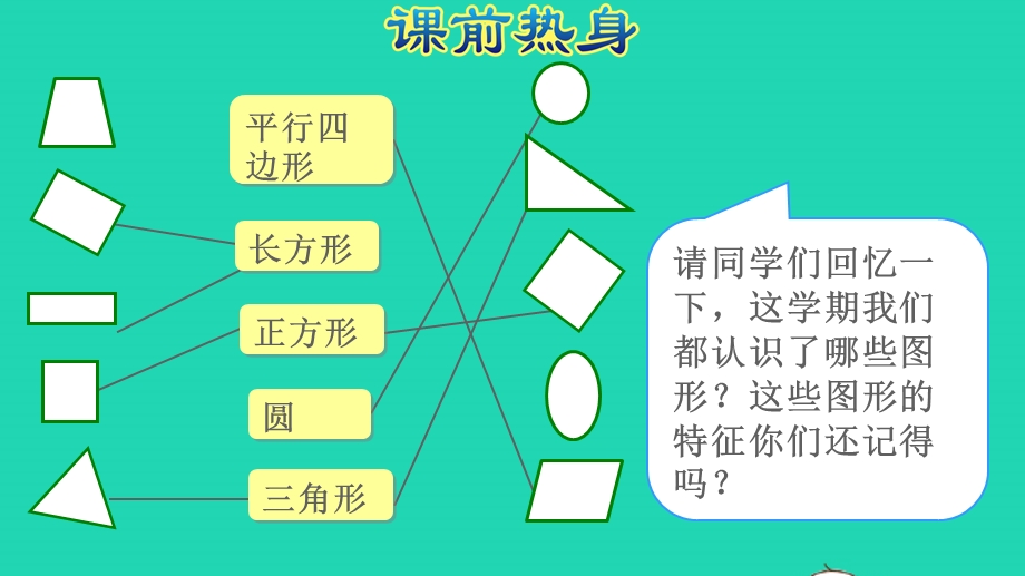 2022一年级数学下册 期末整理与复习 认识图形和分类整理授课课件 新人教版.pptx_第2页