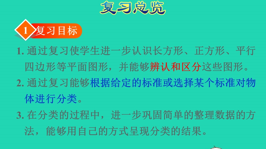 2022一年级数学下册 期末整理与复习 认识图形和分类整理授课课件 新人教版.pptx_第3页