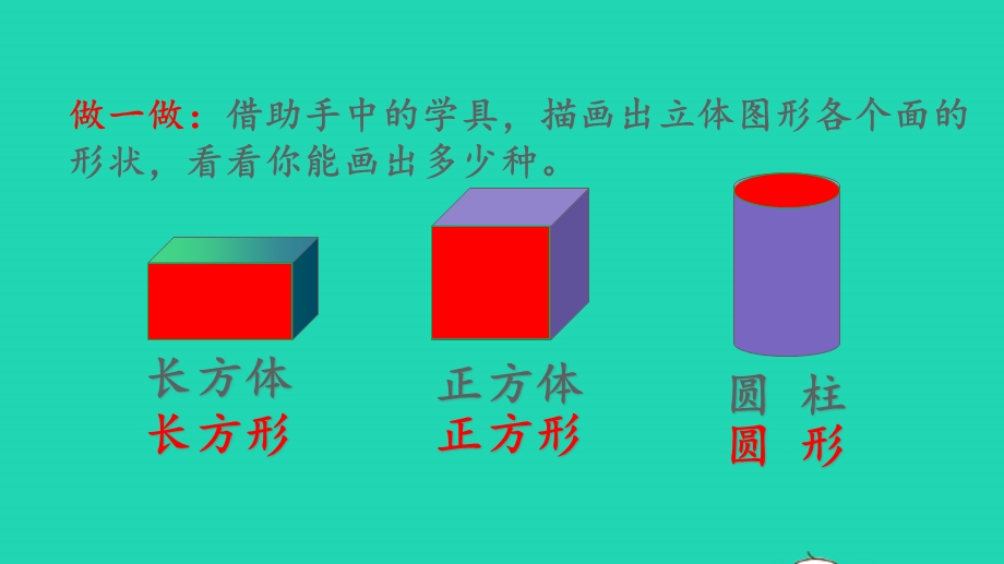 2022一年级数学下册 第1单元 认识图形（二）第1课时 认识平面图形授课课件 新人教版.pptx_第3页