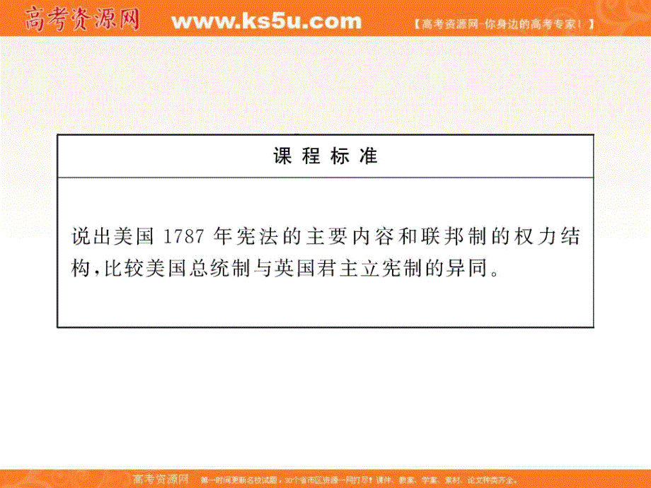 2012历史课件：7.2美国1787年宪法（人民版必修1）.ppt_第2页