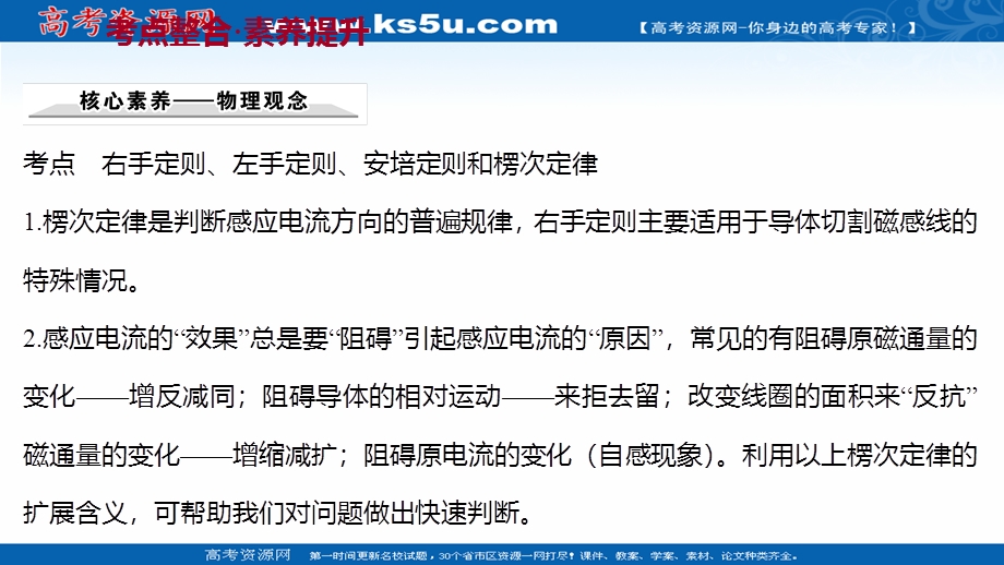 2021-2022学年人教版物理选择性必修第二册课件：阶段提升课 第二章 电 磁 感 应 .ppt_第3页