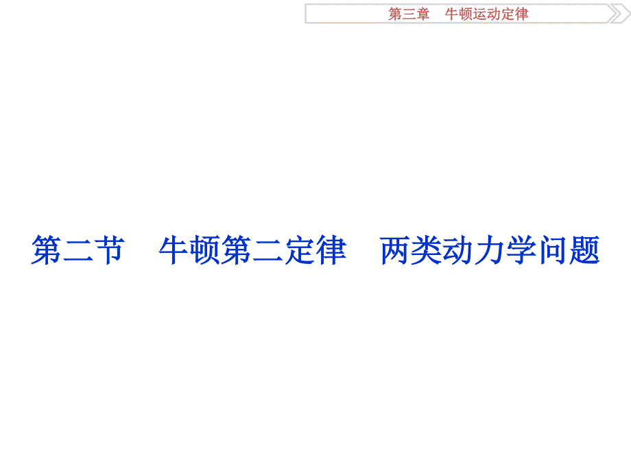 2017优化方案高考总复习·物理（新课标）课件：第三章 第二节.ppt_第1页