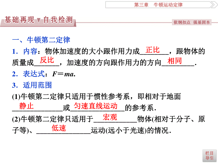 2017优化方案高考总复习·物理（新课标）课件：第三章 第二节.ppt_第2页