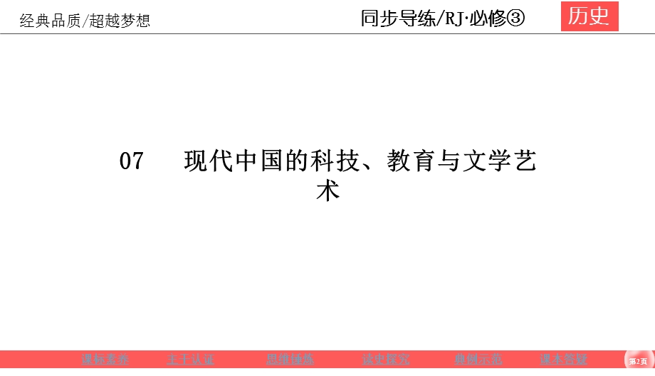 2019-2020学年人教版历史必修三同步导练课件：7-20“百花齐放”“百家争鸣” .ppt_第2页