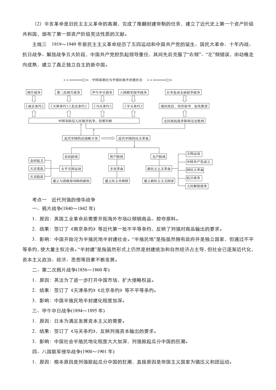 《2019届高考二轮复习臻品资源-历史》 专题8：近代中国反侵略求民主的潮流WORD版含答案.doc_第2页