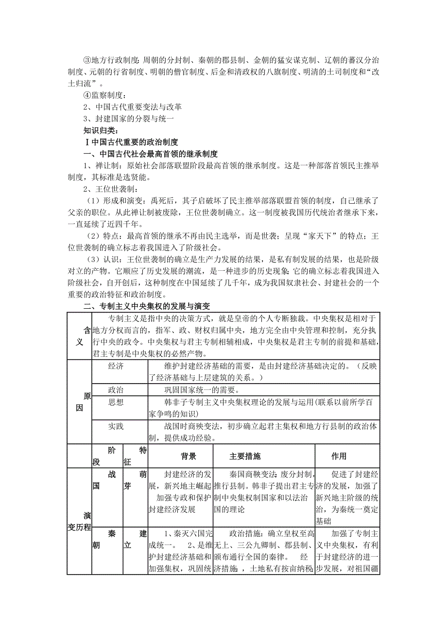 2008届高考历史专题教案二——中国古代政治史.doc_第2页