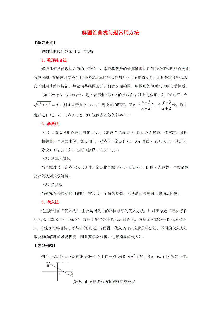 《2020届》高考数学圆锥曲线专题复习：圆锥曲线问题通法通解.doc_第1页