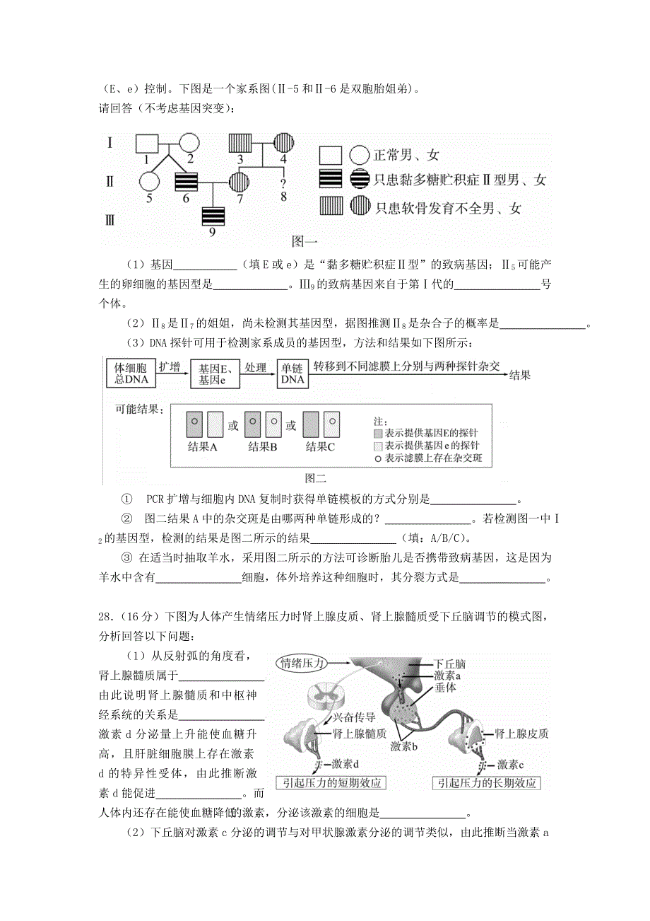 《WORD版2014广州二模》广东省广州市2014届高三普通高中毕业班综合测试（二）生物试题 WORD版含答案.doc_第3页