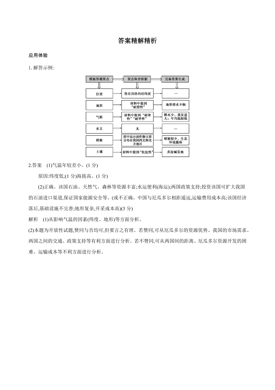 2019版高考地理（北京专用）一轮学案：答题建模：5-自然地理环境特征类 WORD版含解析.docx_第3页