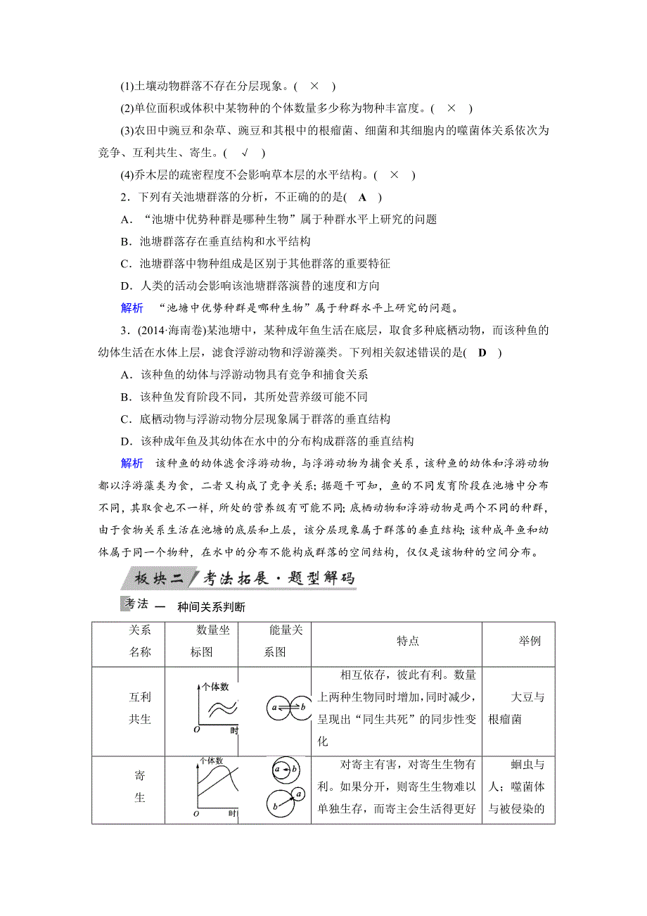 2019版高考生物大一轮优选（全国通用版）讲义：第38讲 群落的结构与演替 WORD版含解析.docx_第2页