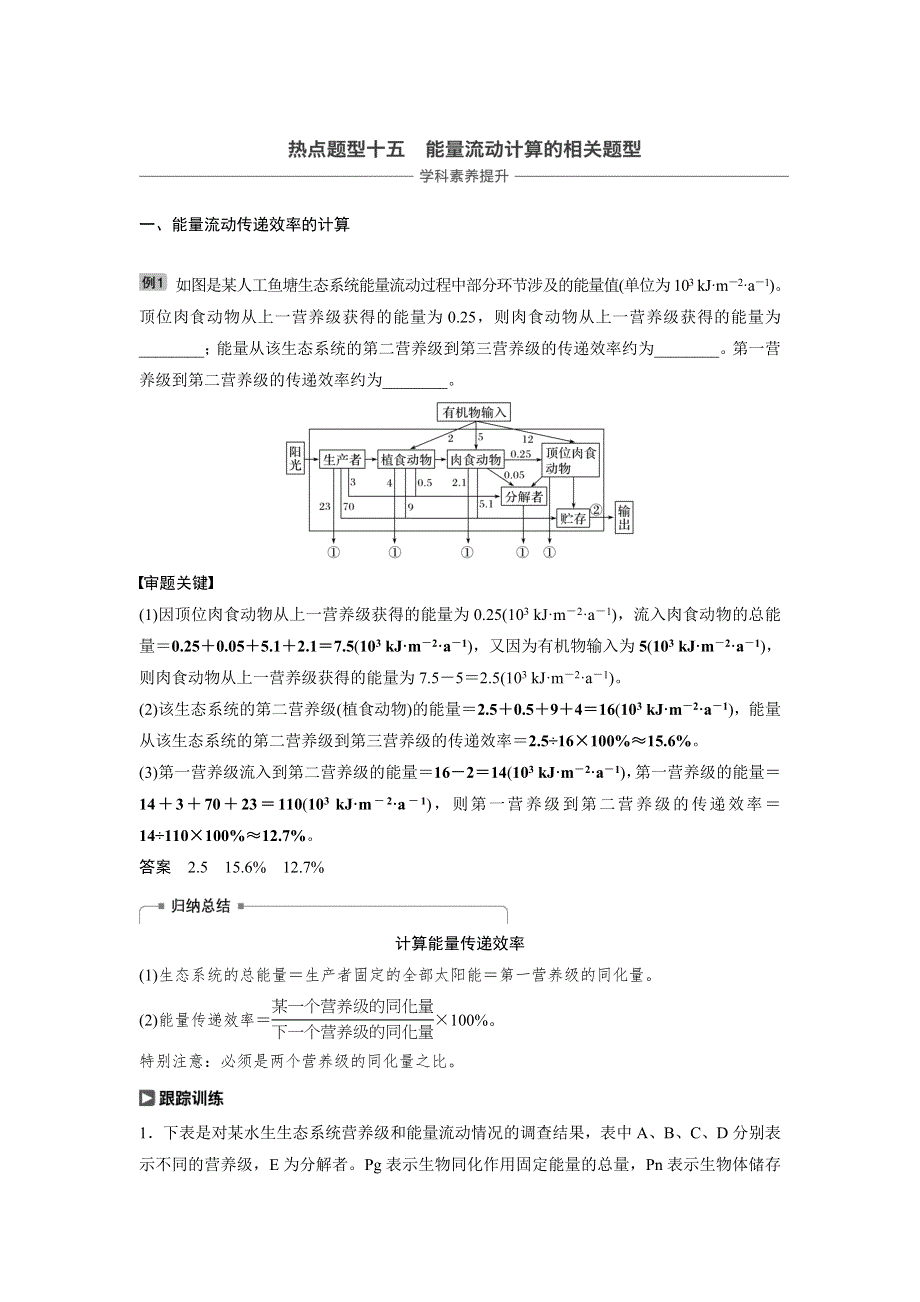 2019版高考生物一轮复习文档：热点题型十五 WORD版含答案.docx_第1页