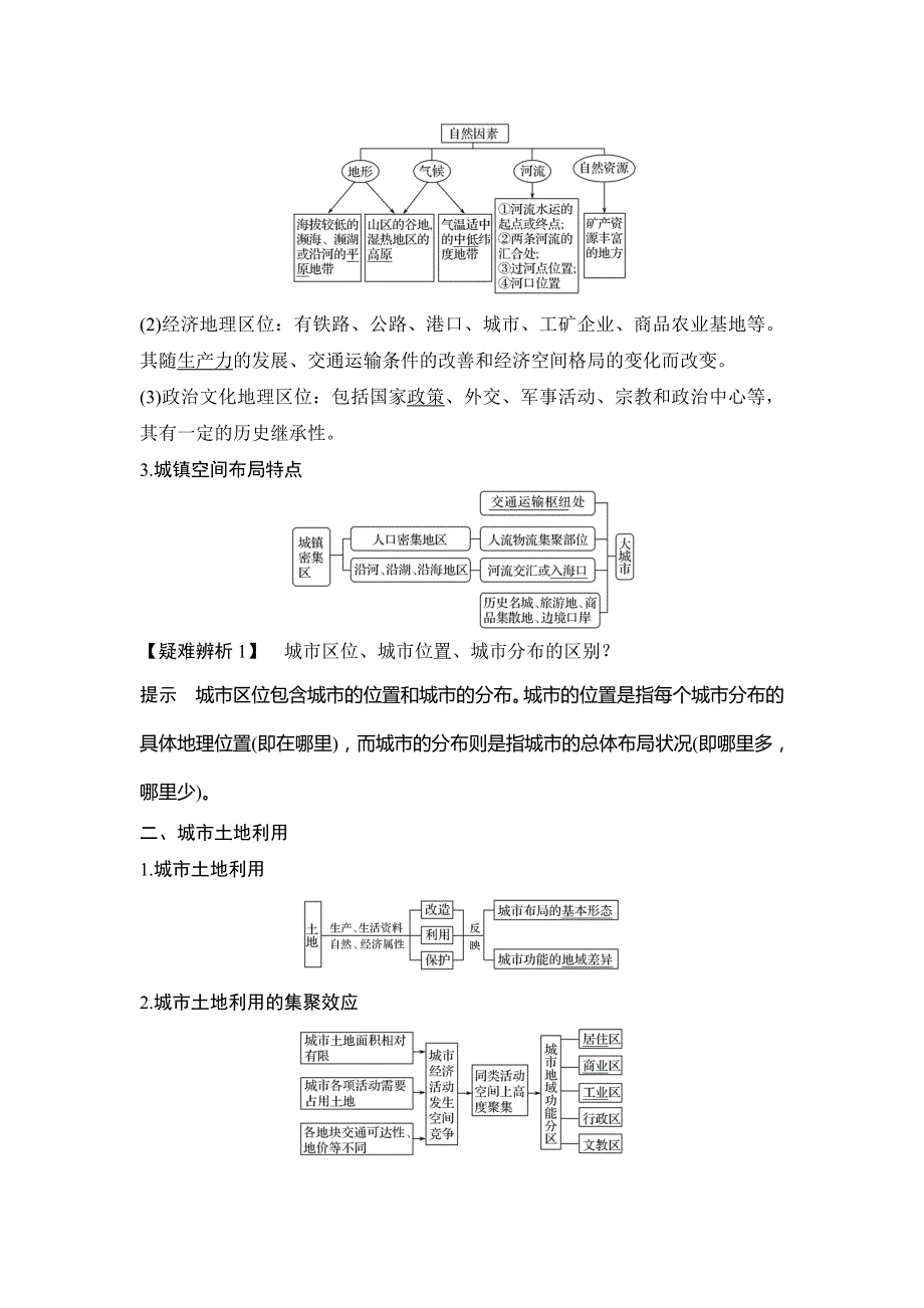 2020《创新设计》高考地理（湘教版）一轮复习教师用书：第21讲 城市空间结构 WORD版含答案.doc_第2页
