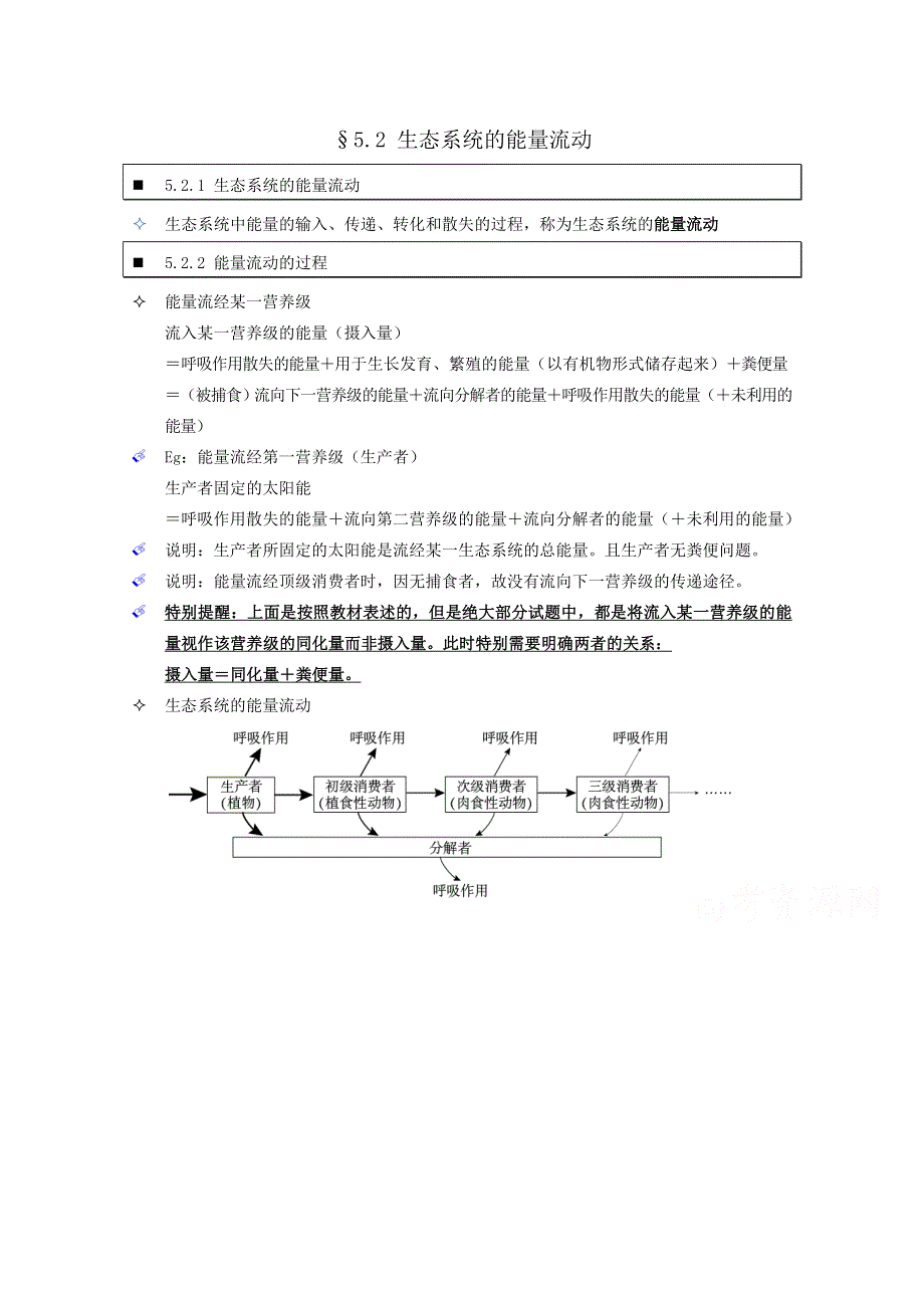 《个人珍藏版》高中人教版生物学生笔记：必修3 5.doc_第1页