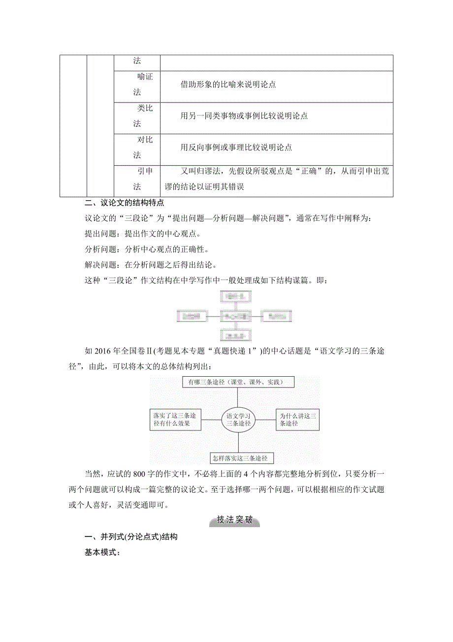 2019版高考语文大一轮优选（备、考、练）全国通用版讲义：专题十八议论文写作 WORD版含解析.docx_第3页