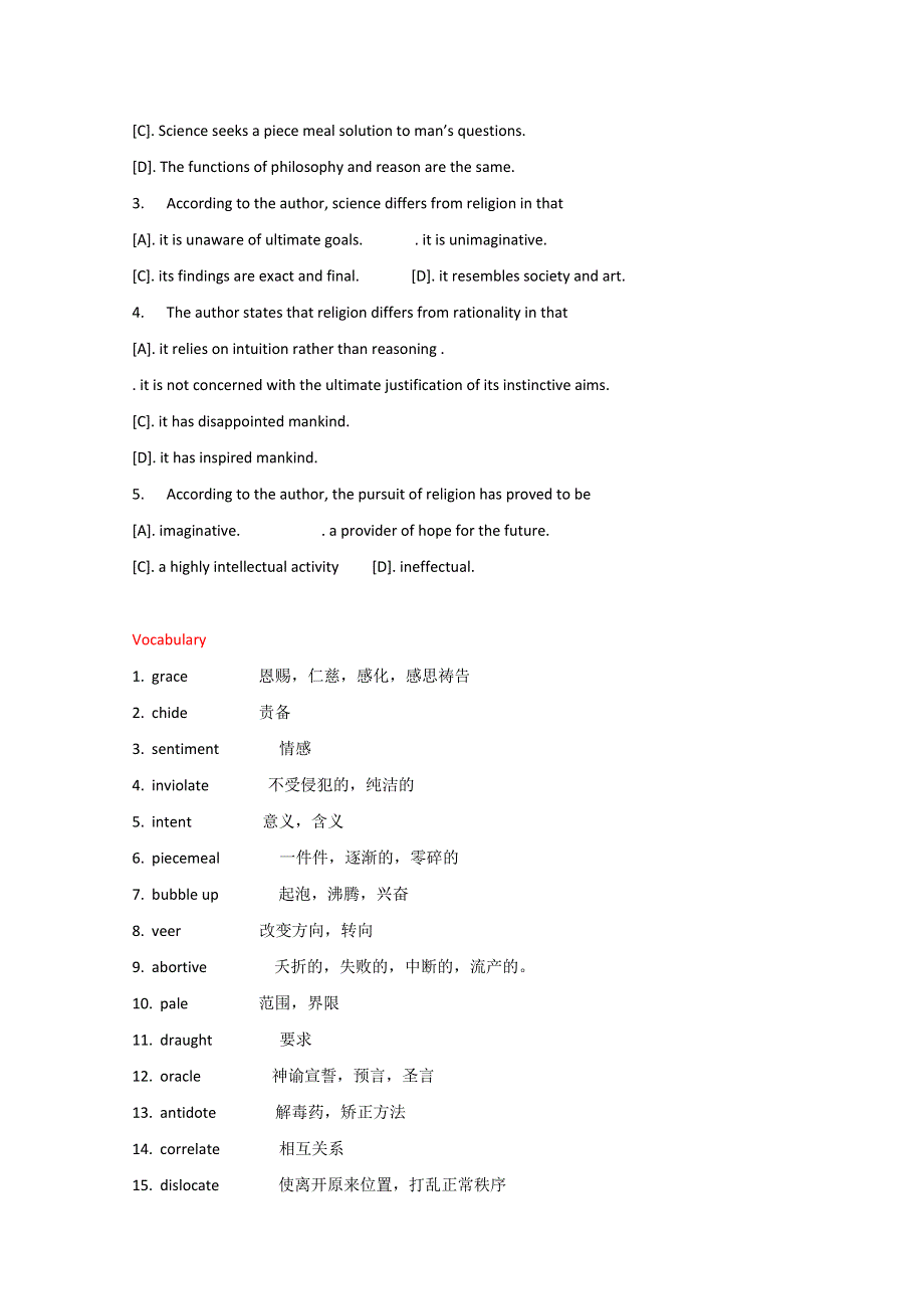 四川岳池县2016高考英语（二轮）阅读理解统练（1）及答案.doc_第3页