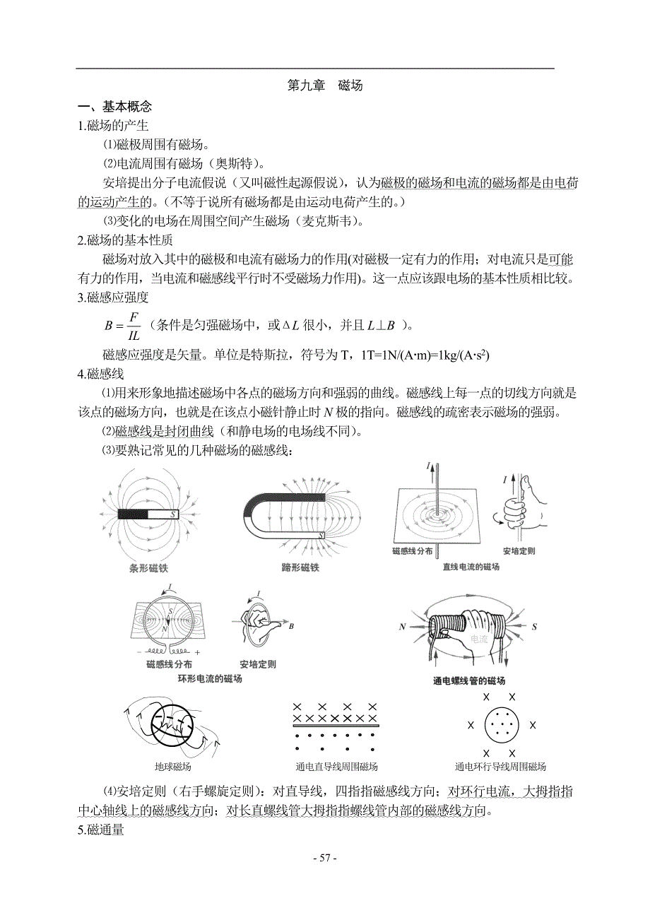 2008高考物理第一轮复习教案九：磁场.doc_第1页