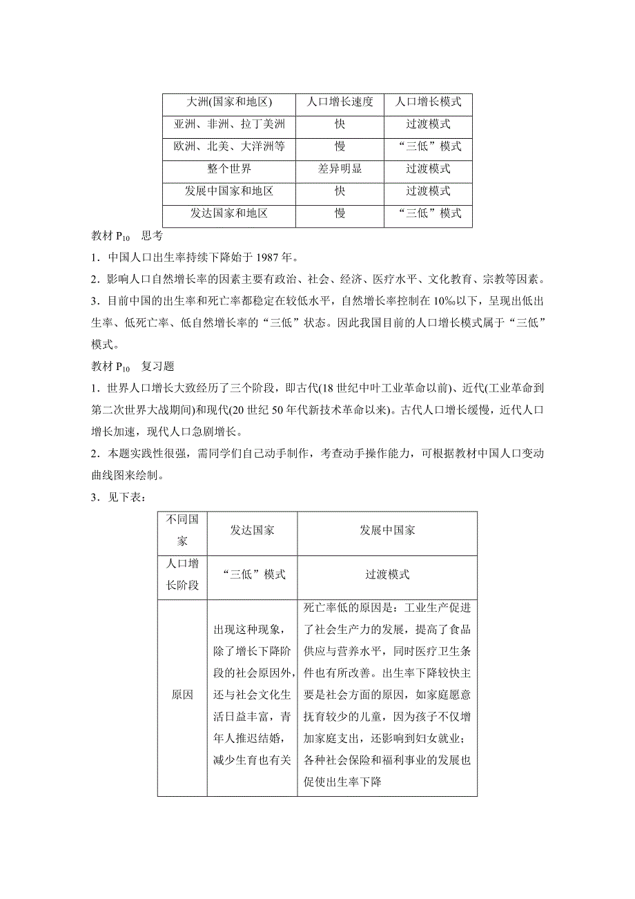 《创新设计课堂讲义》2016-2017学年高中地理（中图版必修2）课时作业 第一章 人口的增长、迁移与合理容量 章末整合 WORD版含答案.docx_第3页