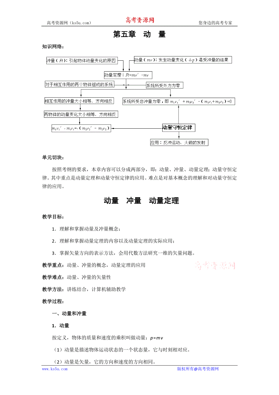 2010届高三第一轮复习学案07——动量.doc_第1页