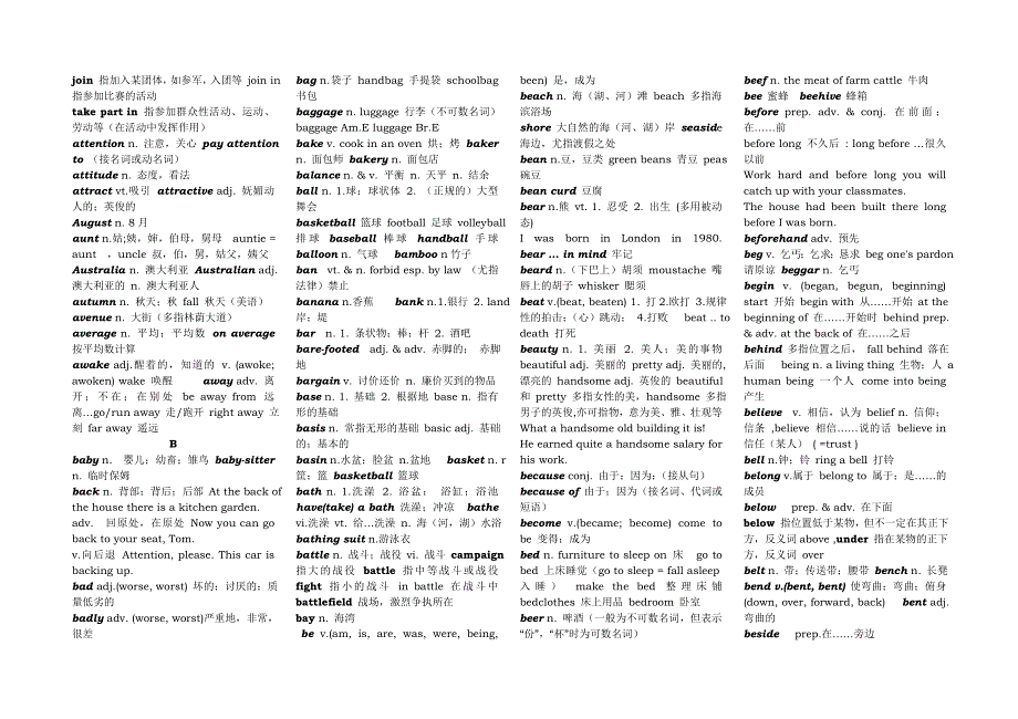 2008高考英语词汇大链接非常好的手头资料.doc_第3页