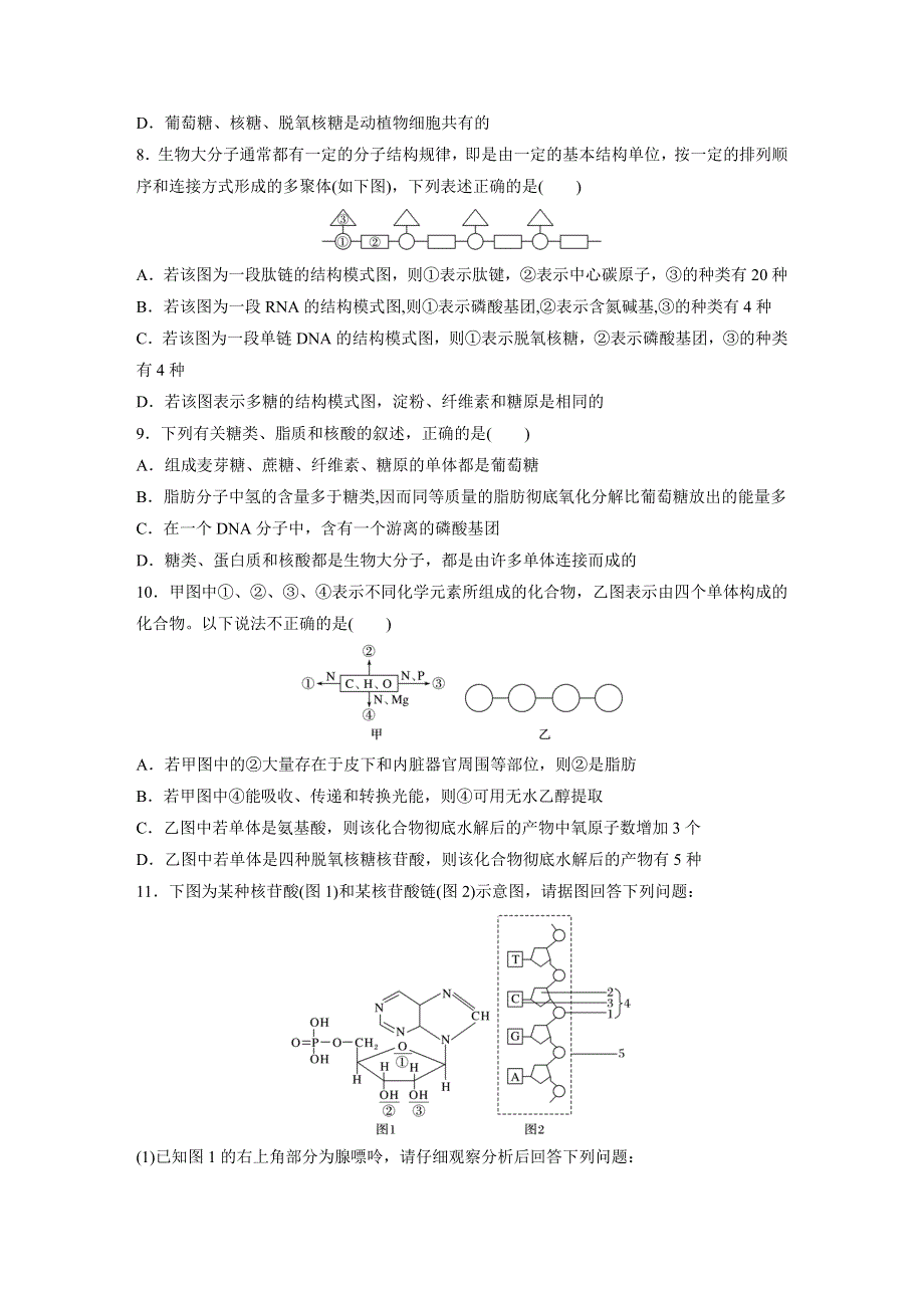 《加练半小时》2018年高考生物（北师大版）一轮复习 第6练 WORD版含解析.docx_第2页