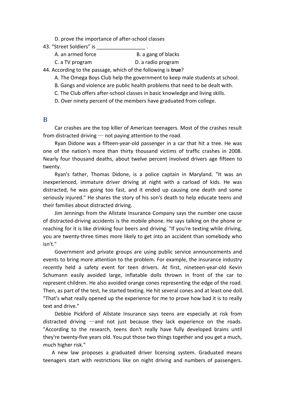 四川省仁寿县城北教学点2012届高三英语阅读理解限时训练（26）.doc_第2页