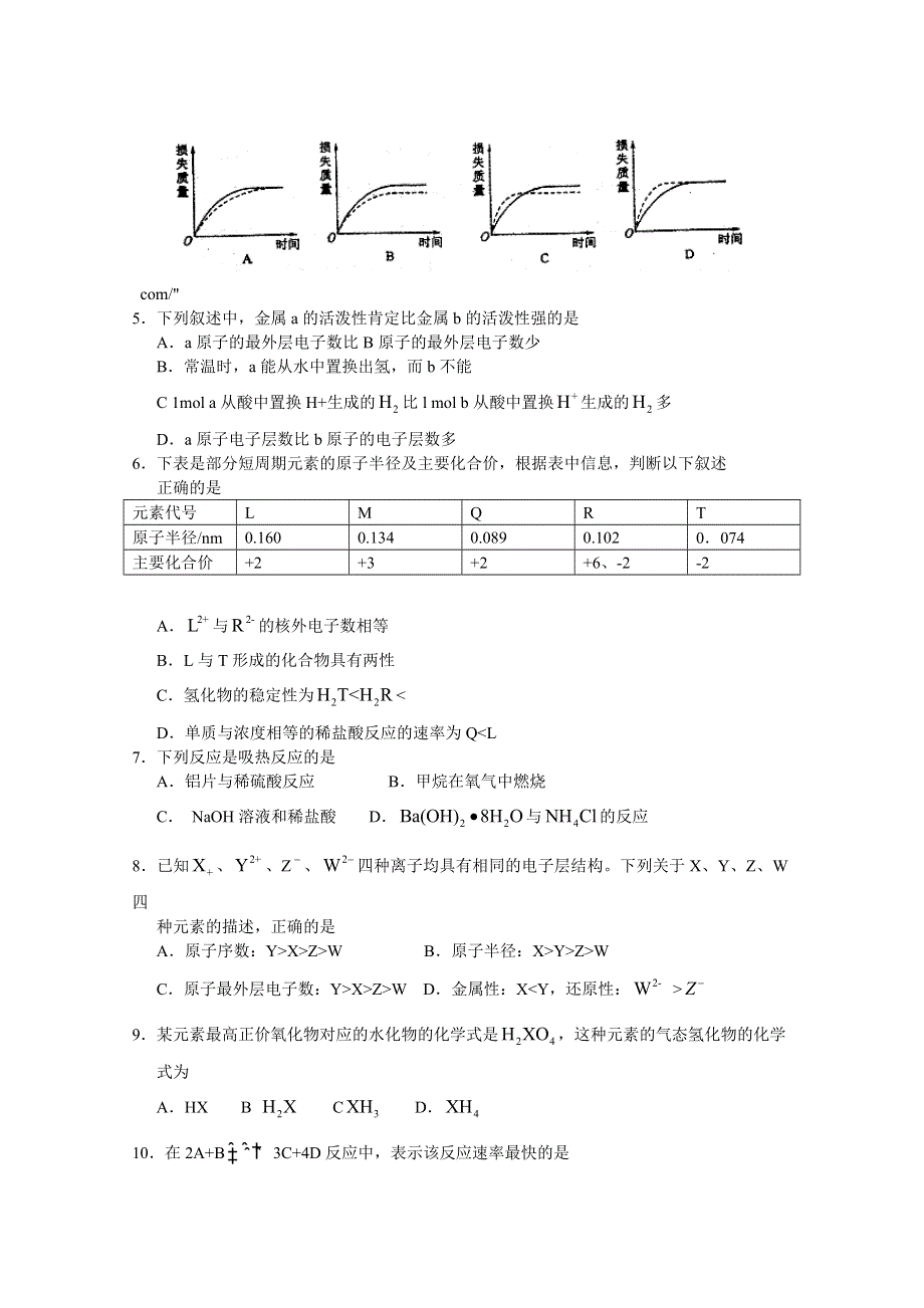 2010聊城二中高一下学期期末考试化学.doc_第2页