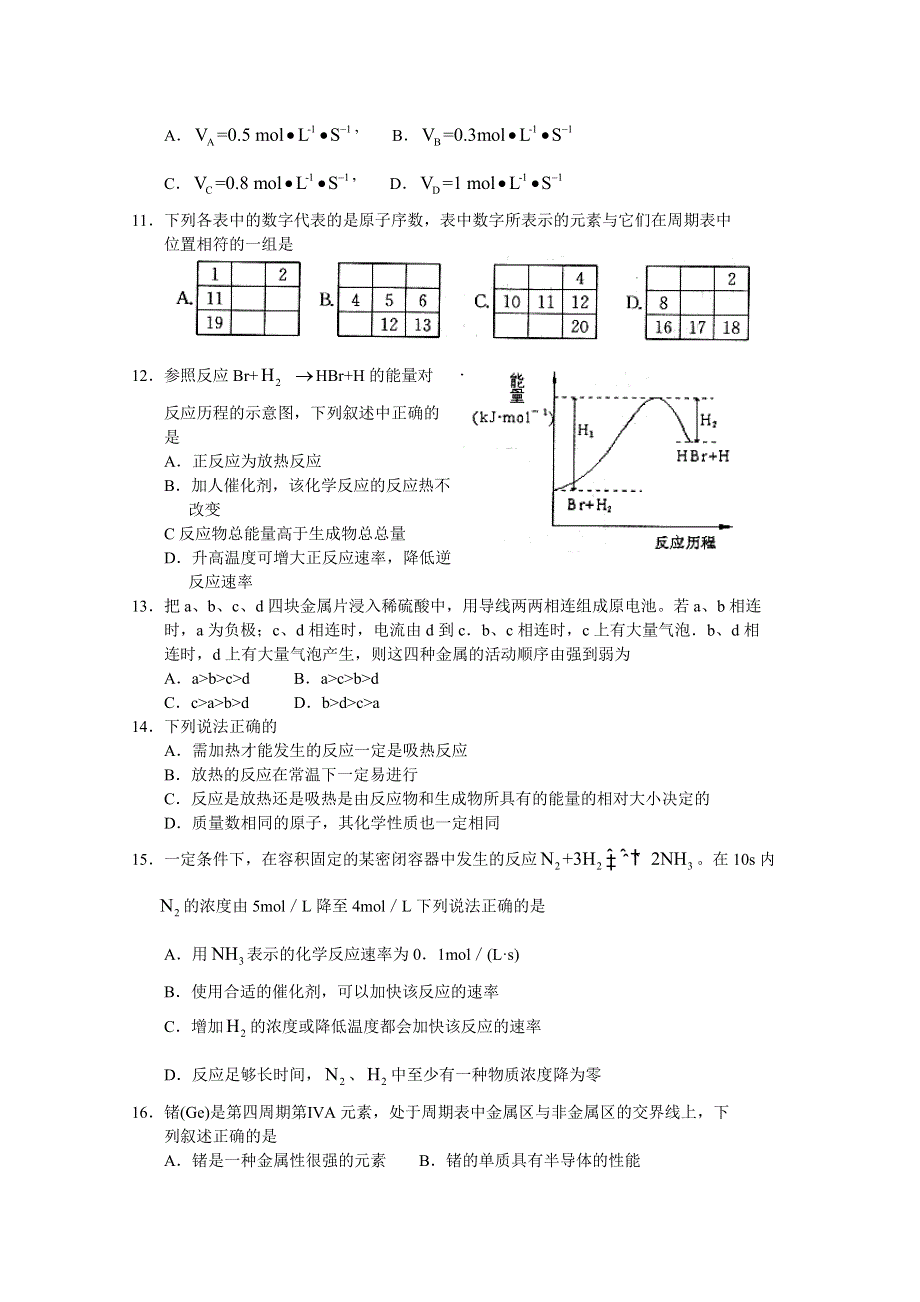 2010聊城二中高一下学期期末考试化学.doc_第3页