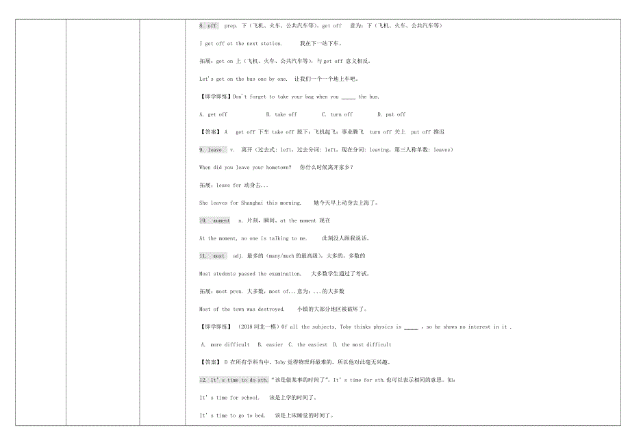 2020七年级英语上册 Module 9 People and places重点难点易错点整理 （新版）外研版.docx_第3页