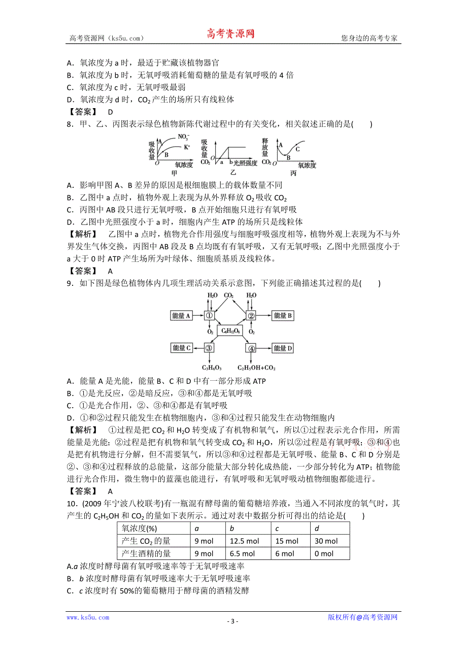 2011《金版新学案》高三一轮精品练习（全国版）生物必修3-6.doc_第3页