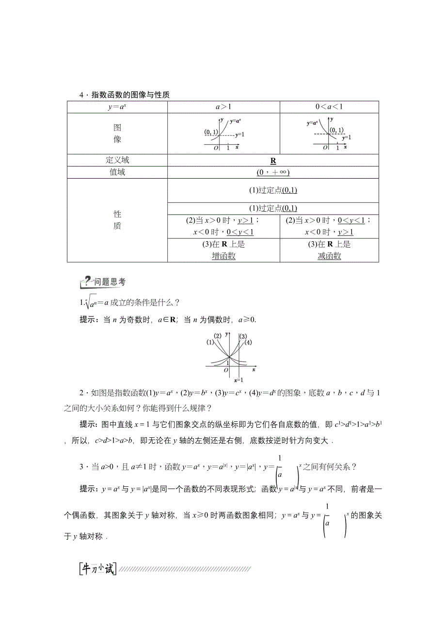 《创新方案 一轮回扣》2015高考（北师大版）数学（理）复习配套试题：指数与指数函数（知识回扣 热点突破 能力提升）.doc_第2页