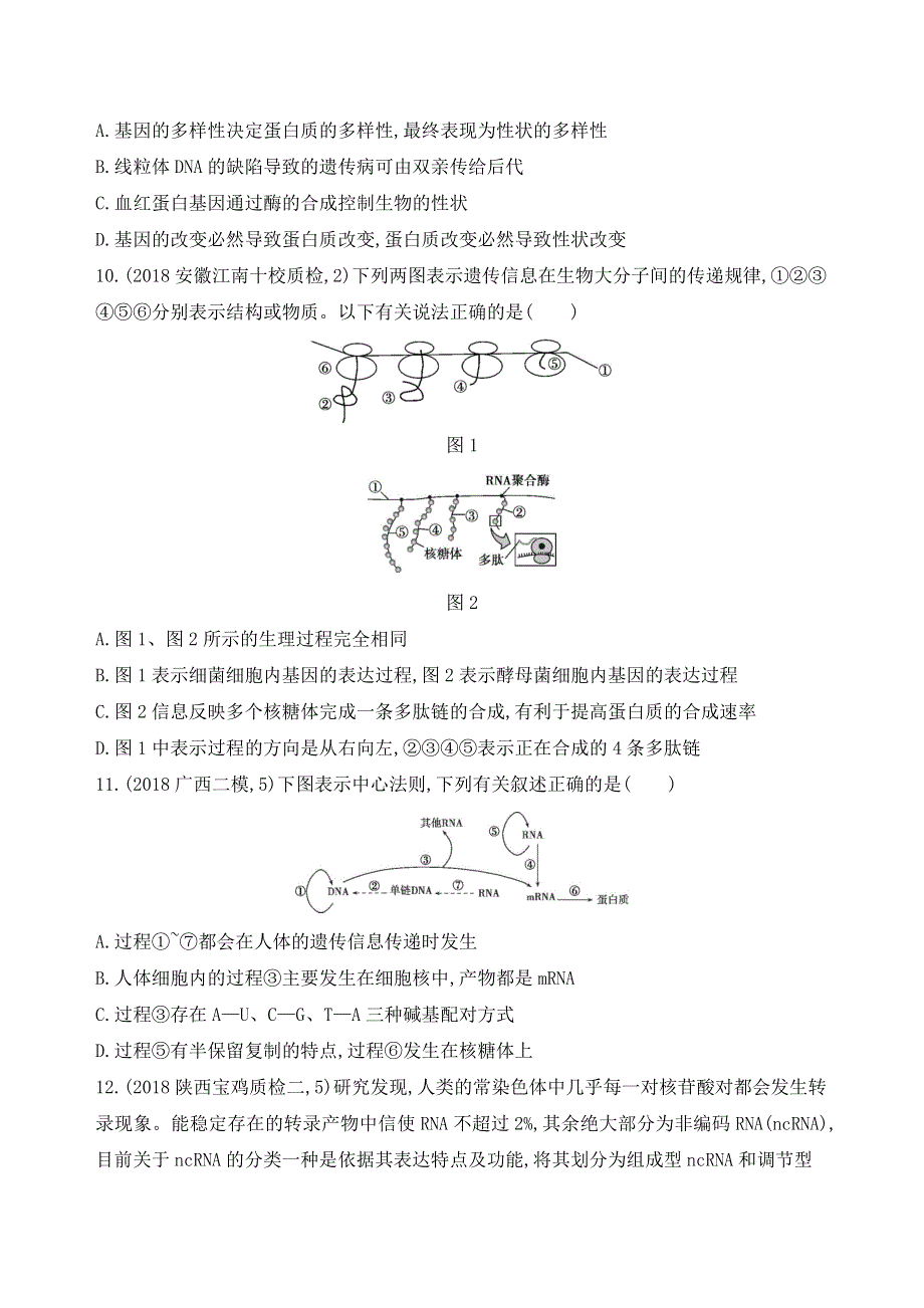 2019高考生物二轮专题攻略习题：第6练　遗传的分子基础 WORD版含解析.docx_第3页