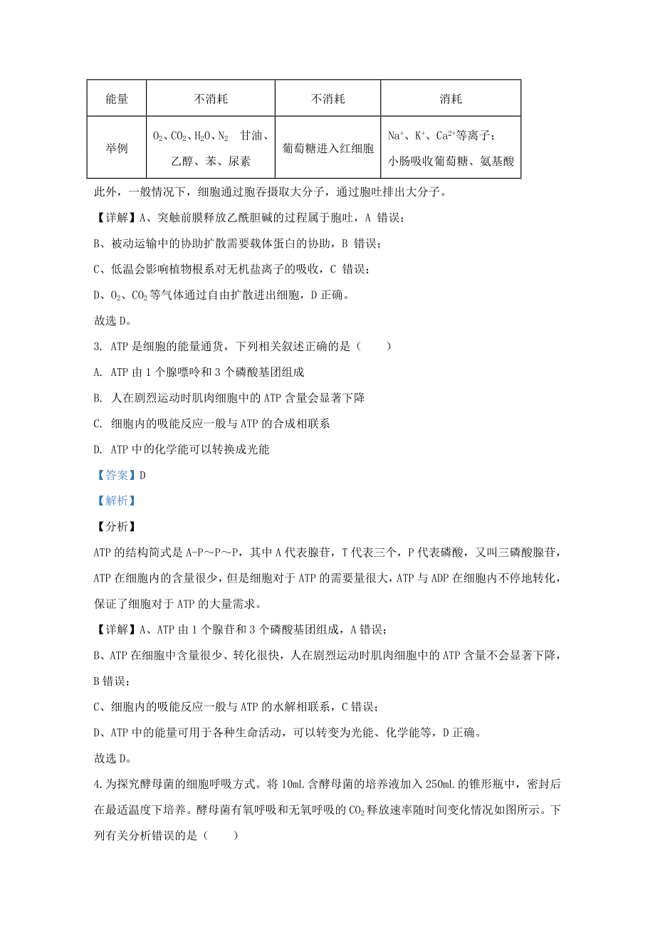 云南省昆明市云师大附中2021届高三生物适应性月考试题三（含解析）.doc_第2页