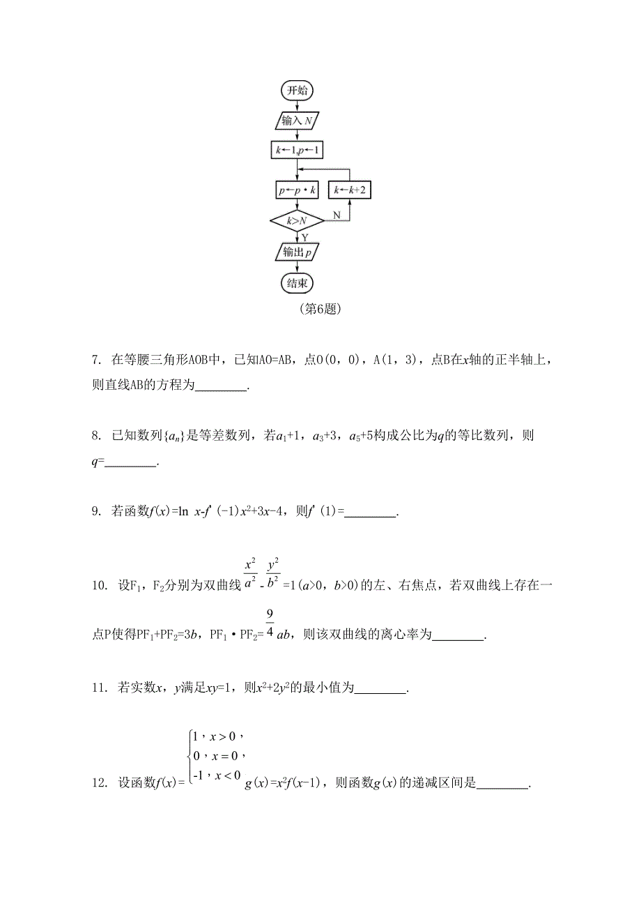 《南方凤凰台》2016届高考数学（江苏专用）二轮复习 锁定128分训练1-5 （理科）.docx_第2页