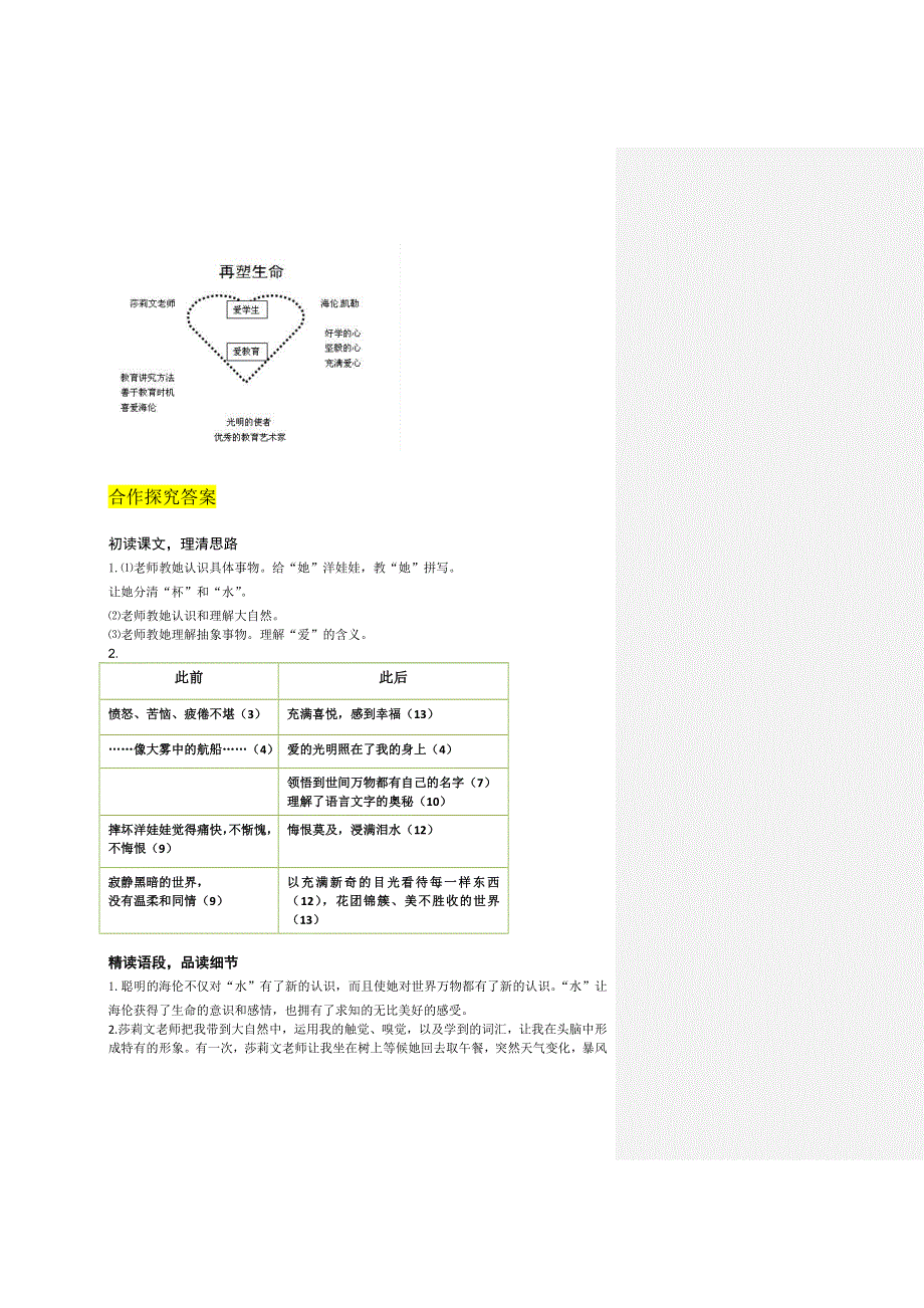 七年级上册语文10.《再塑生命的人》导学案.doc_第3页