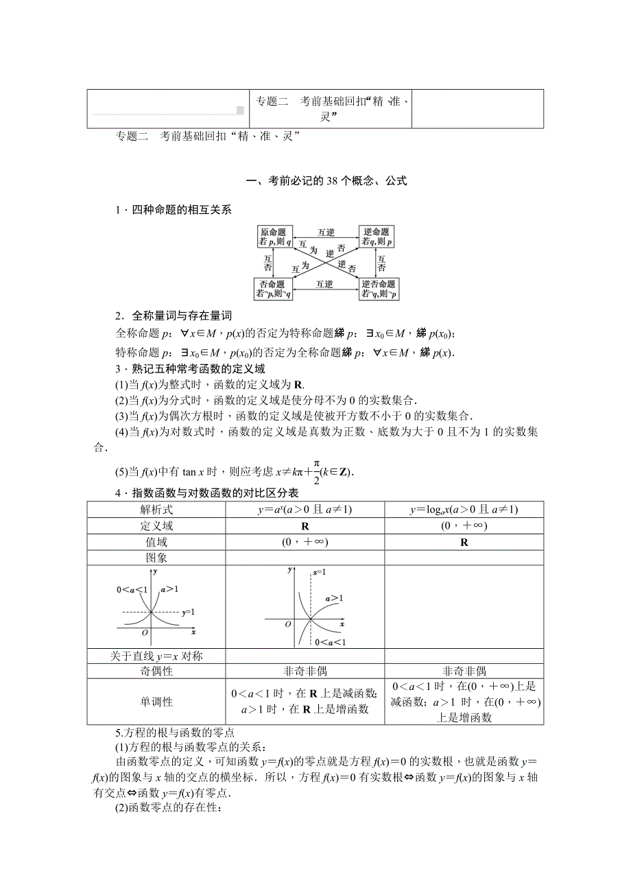 《创新方案》2015届高考数学（新课标版理）二轮复习专题讲解 专题一考前题型训练“短、平、快” WORD版含解析.DOC_第2页