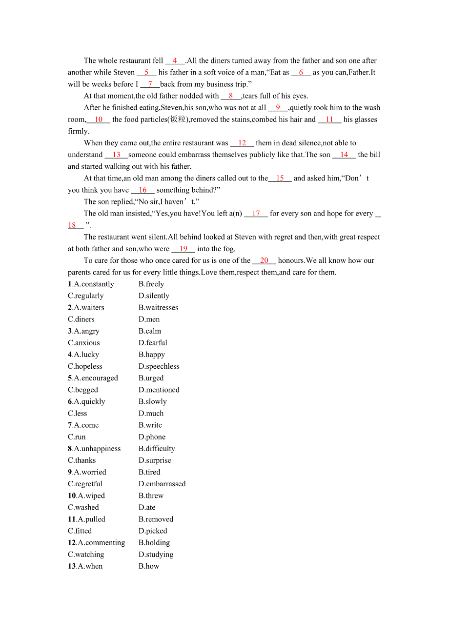 2019高三英语（外研版）一轮课时规范练：必修5　MODULE 5 WORD版含解析.docx_第2页