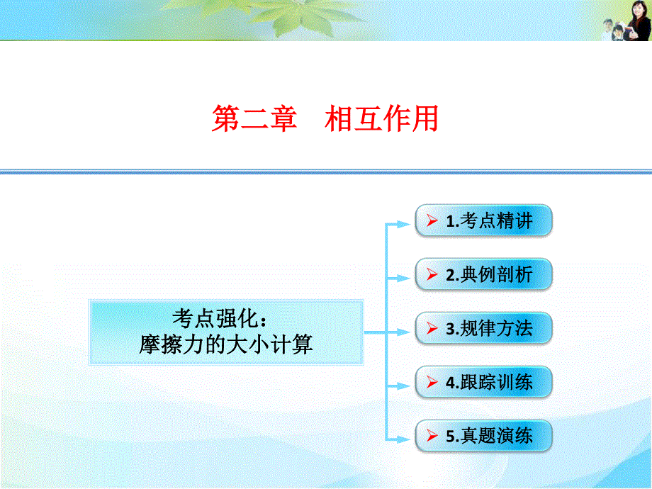 2016届《创新设计》高考物理（广东专用）大一轮复习精讲课件：数字资料包 2-03-考点强化：摩擦力的大小计算 .ppt_第1页