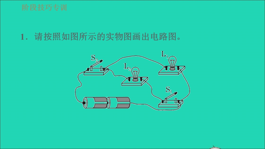 2021九年级物理全册 第15章 电流和电路阶段技巧专训1 认识电路习题课件（新版）新人教版.ppt_第3页