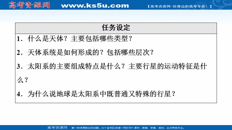 2021-2022学年新教材人教版地理必修第一册课件：第1章 第1节　地球的宇宙环境 .ppt_第3页