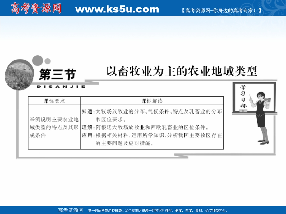 2015-2016学年年安徽省界首市界首中学（创新课程）人教版地理必修二课件：第三章农业地域的形成和发展第三节以种植业为主的农业地域类型（共31张）.ppt_第1页