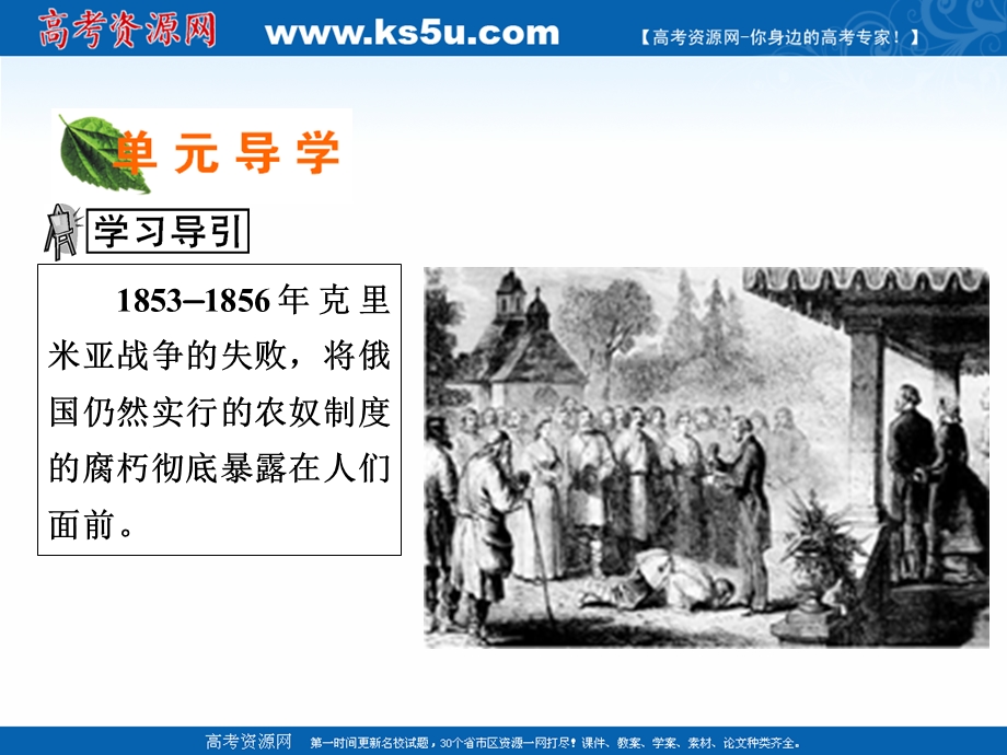 2020-2021学年人教版历史选修1素养课件：第七单元　1861年俄国农奴制改革 .ppt_第2页