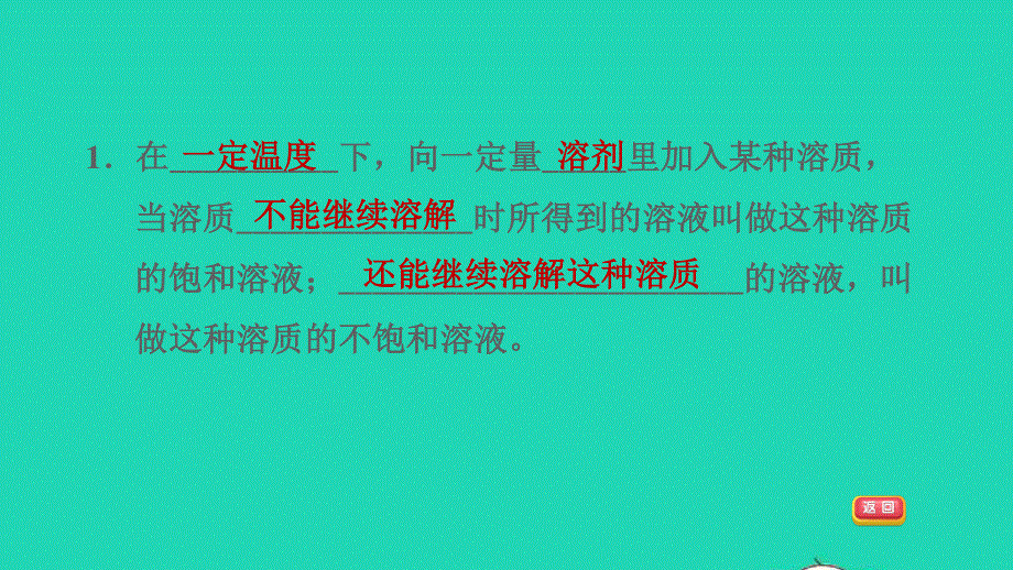 2022九年级化学下册 第9单元 溶液 课题2 溶解度第1课时 饱和溶液与不饱和溶液习题课件（新版）新人教版.ppt_第3页