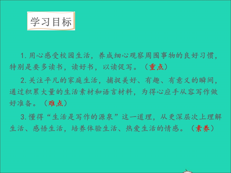 2022七年级语文上册 第1单元 写作 热爱生活热爱写作教学课件 新人教版.ppt_第3页