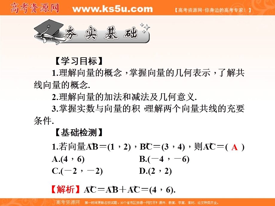 2017届高三数学（文）一轮总复习（新课标）课件：第四章三角函数、平面向量与复数 第24讲 .ppt_第2页