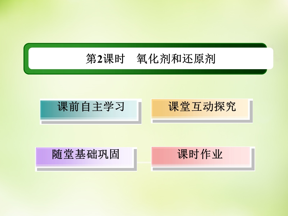 2015-2016学年高一化学人教版必修1课件：2.3.2氧化剂和还原剂 .ppt_第3页