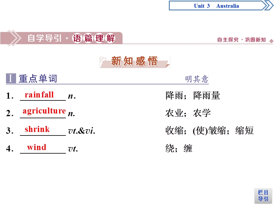 2019-2020学年人教版英语选修九新素养同步课件：UNIT 3 AUSTRALIA 3　UNIT 3　SECTION Ⅲ　LEARNING ABOUT LANGUAGE & USING LANGUAGE .ppt_第2页