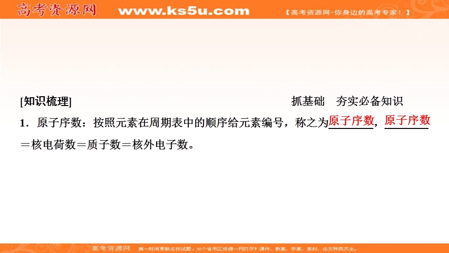 2020届高考化学一轮总复习课件：第五章 第19讲　元素周期律和元素周期表 .ppt_第3页