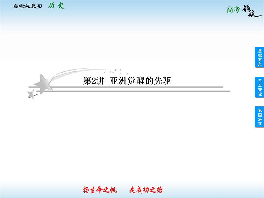 2013届高三历史一轮复习课件：2.2亚洲觉醒的先驱（人教选修4）.ppt_第1页