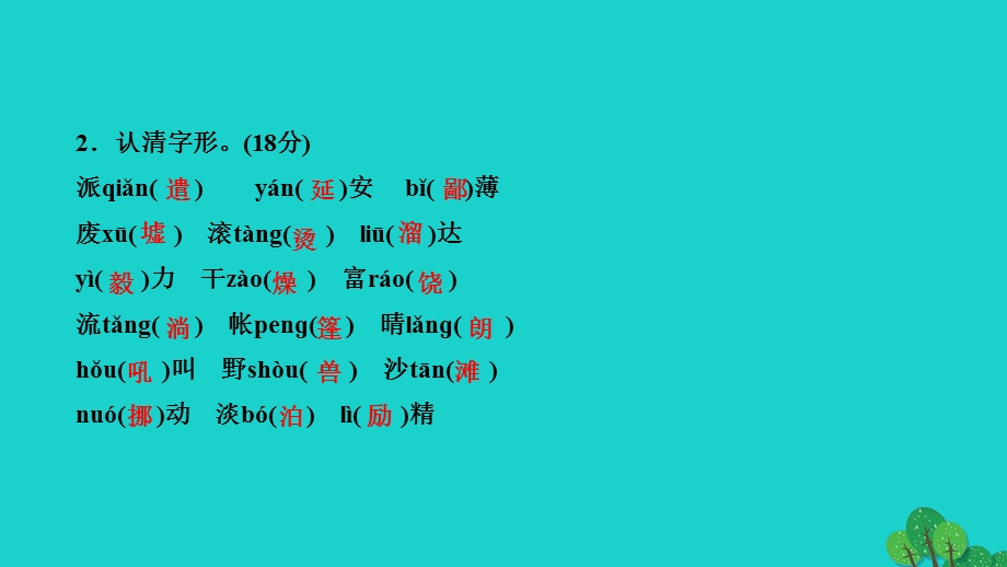 2022七年级语文上册 第四单元 周周清8作业课件 新人教版.ppt_第3页